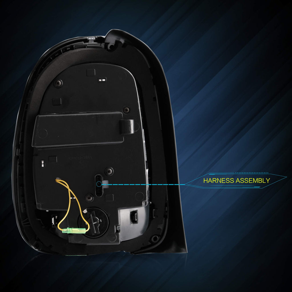 VLAND LED Tail Light Compatible with BMW Mini Cooper F55 F56 F57 2014-2021, Rear Lights with Sequential Turn Signal, Electroplated housing, Red