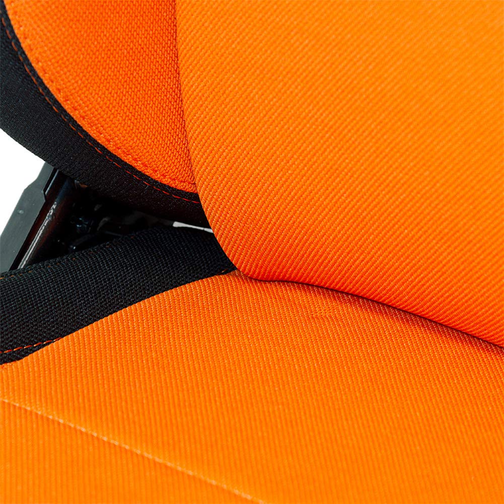 AutoStyle Sport seat 'Classic' - Black Synthetic leather - Non-reclinable back-rest - incl. slides