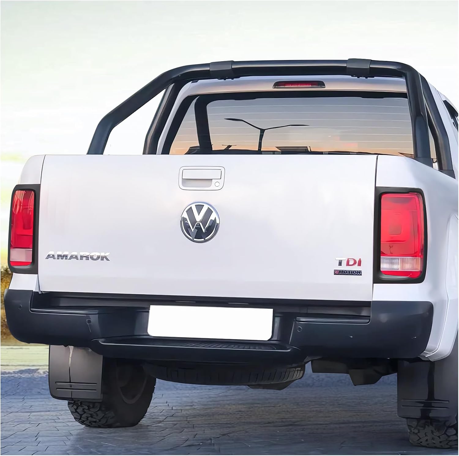 JHCHAN Headlight, Taillight Guard for VW Amarok Accessories 2011-2022 V5 V6 Aventura Atacama Canyon Highline Startline Trendline Front and Rear Light Kits Surround Trims Cover External Black Protector