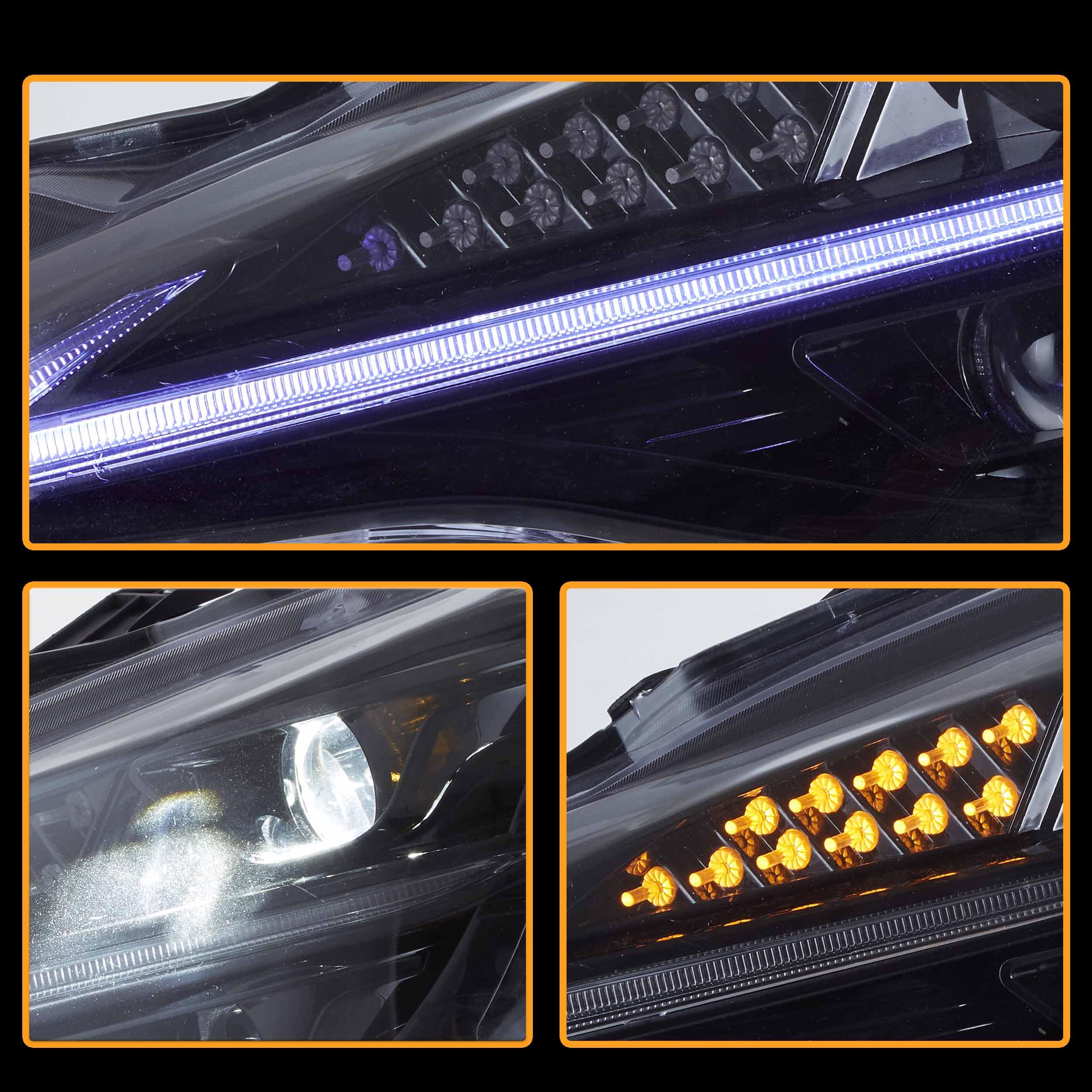 VLAND LED Tail Lights Compatible with Toyota 86 GT86 2012-2020/Subaru BRZ 2013-2020/Scion FR-S 2013-2020, Full LED Rear Light with Sequential Indicator, Red White Lens