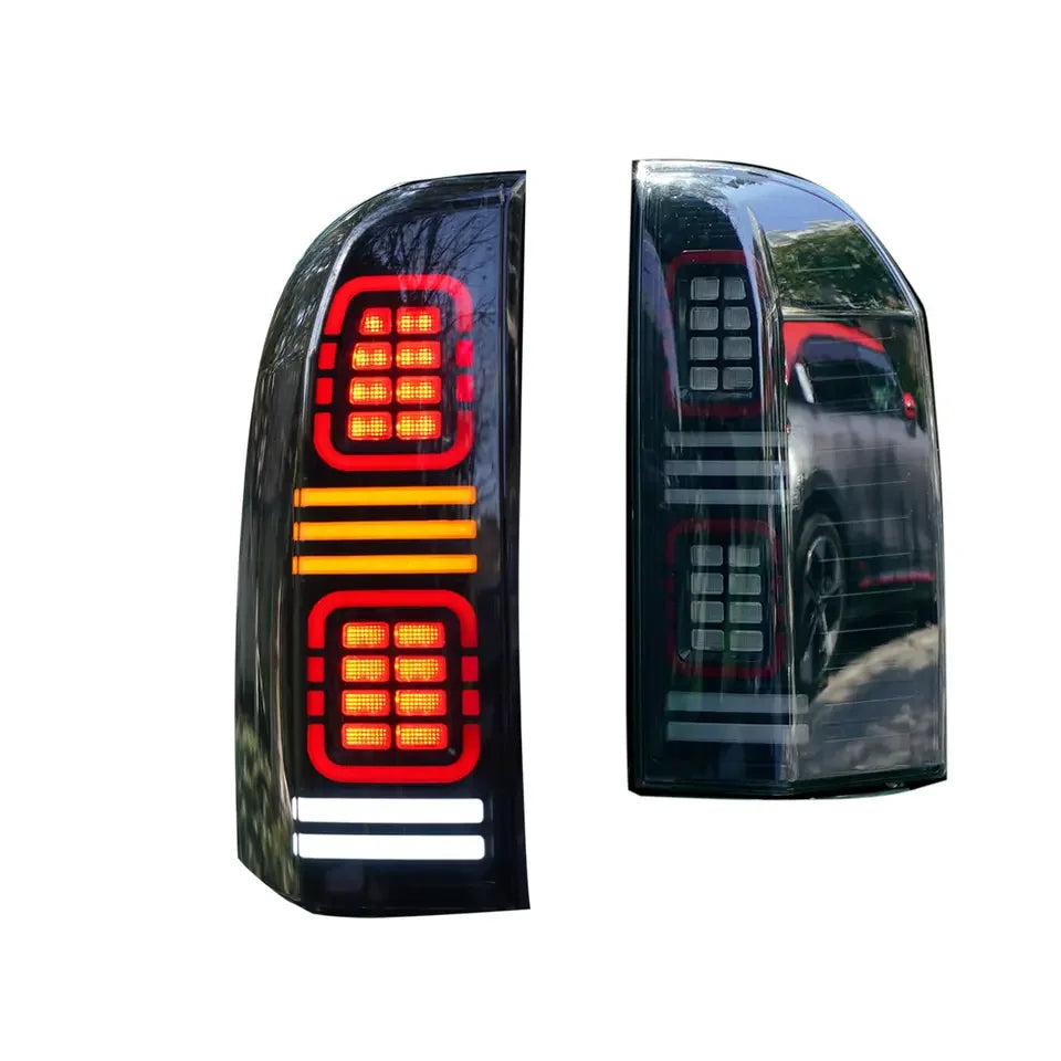 2PCs Car Tail Light Assembly For Nissan Patrol Y61 2006-2022 LED Brake Flowing Water Flicker Plug and Play Tail Lamps Taillights