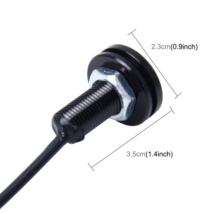 2 PCS 2W Car Auto Eagle Eyes Fog Light Turn Light with 12 SMD-4014 LED Lamps, DC 12V Cable Length: 55cm