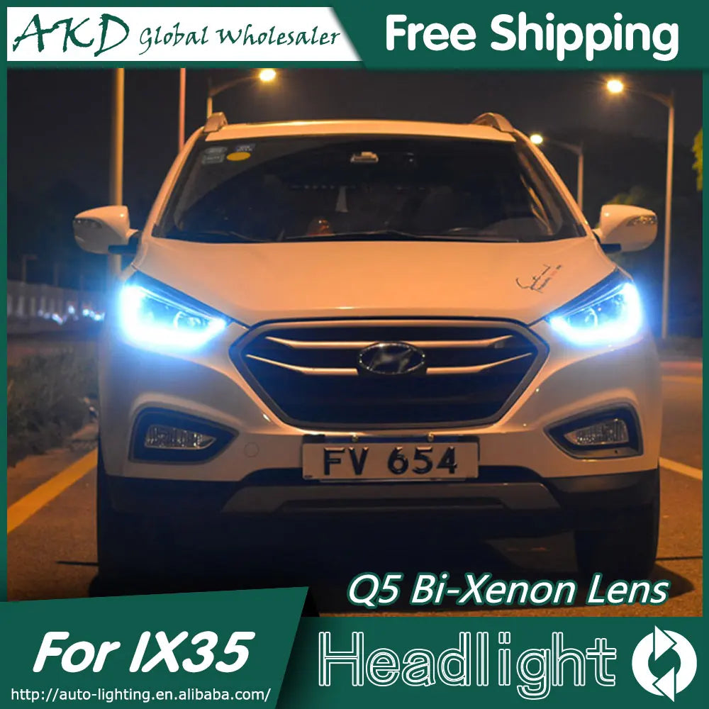 AKD Car Styling Head Lamp for Hyundai IX35 Headlights New Tuscon LED Headlight LED DRL Bi Xenon Lens High Beam Parking Fog Lamp