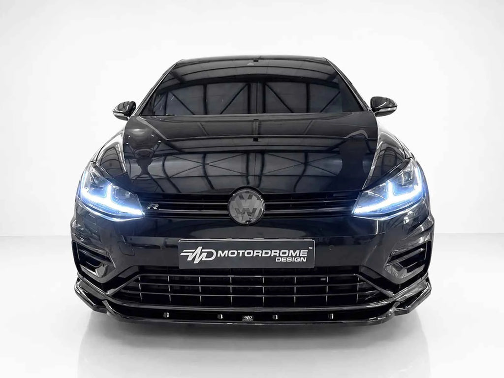 Motordrome Design Front Bumper Splitter V.1 Volkswagen Golf Mk7 Facelift R / R-Line - Gloss Black