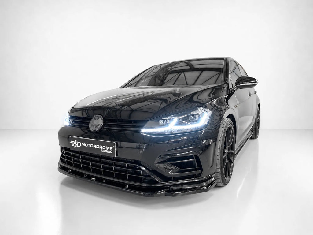Motordrome Design Front Bumper Splitter V.1 Volkswagen Golf Mk7 Facelift R / R-Line - Gloss Black