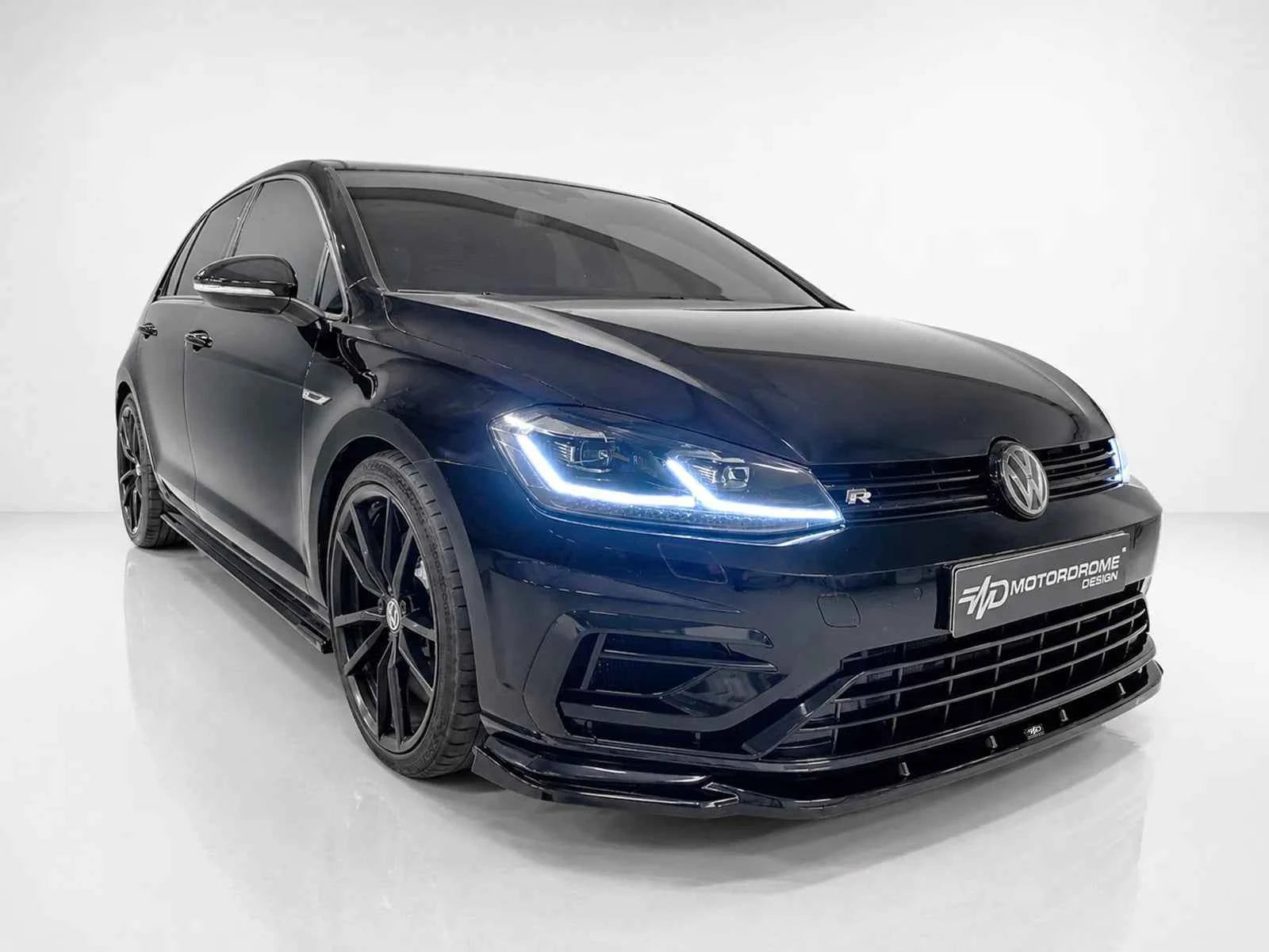 Motordrome Design Front Bumper Splitter V.1 Volkswagen Golf Mk7 Facelift R / R-Line - Gloss Black