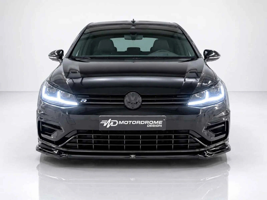 Motordrome Design Front Bumper Splitter V.2 Volkswagen Golf Mk7 Facelift R / R-Line - Gloss Black