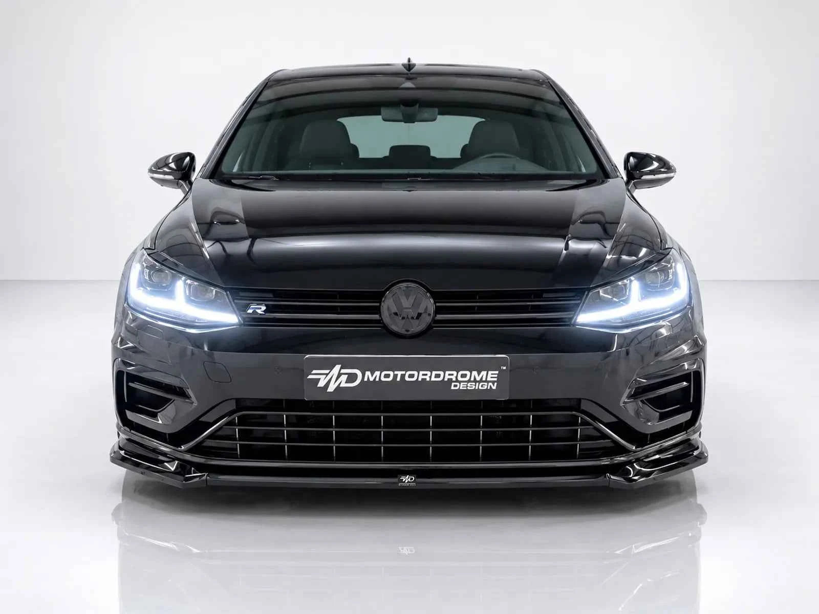 Motordrome Design Front Bumper Splitter V.2 Volkswagen Golf Mk7 Facelift R / R-Line - Gloss Black