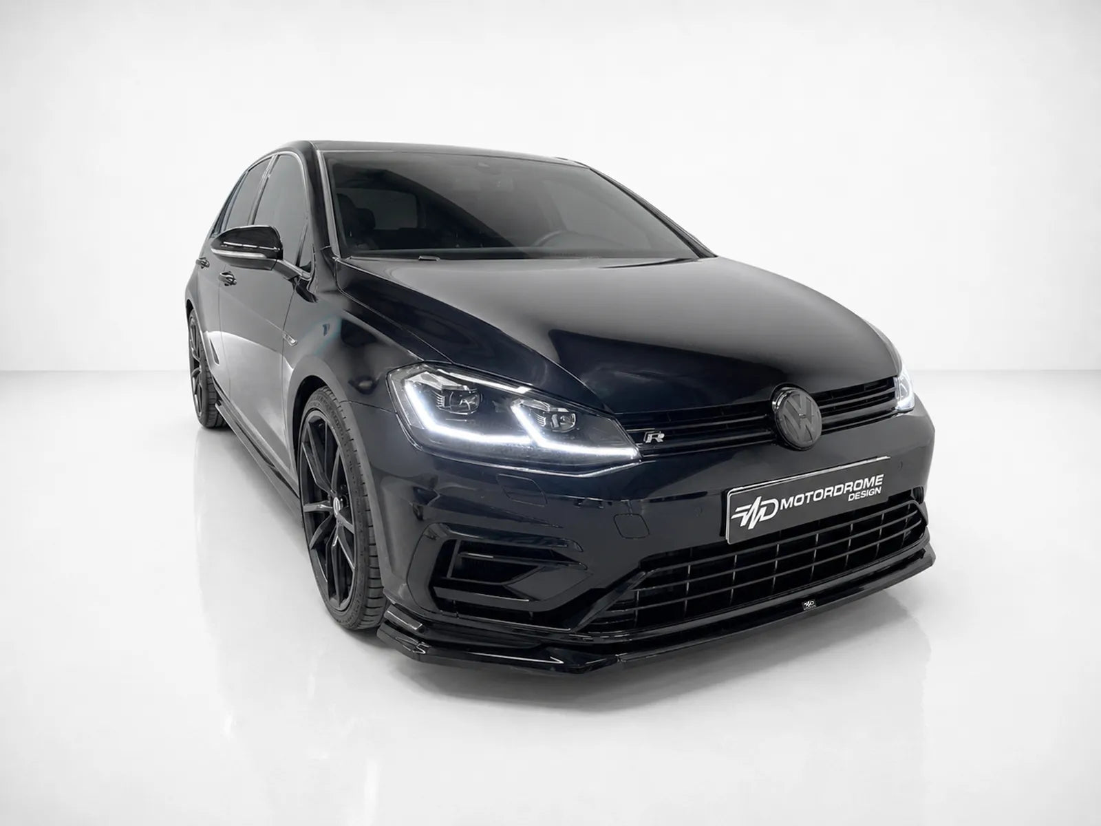 Motordrome Design Front Bumper Splitter V.2 Volkswagen Golf Mk7 Facelift R / R-Line - Gloss Black