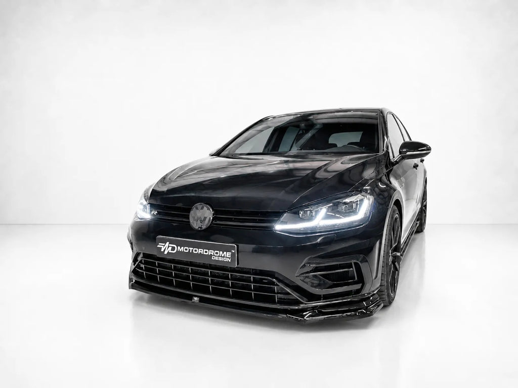 Motordrome Design Front Bumper Splitter V.2 Volkswagen Golf Mk7 Facelift R / R-Line - Gloss Black