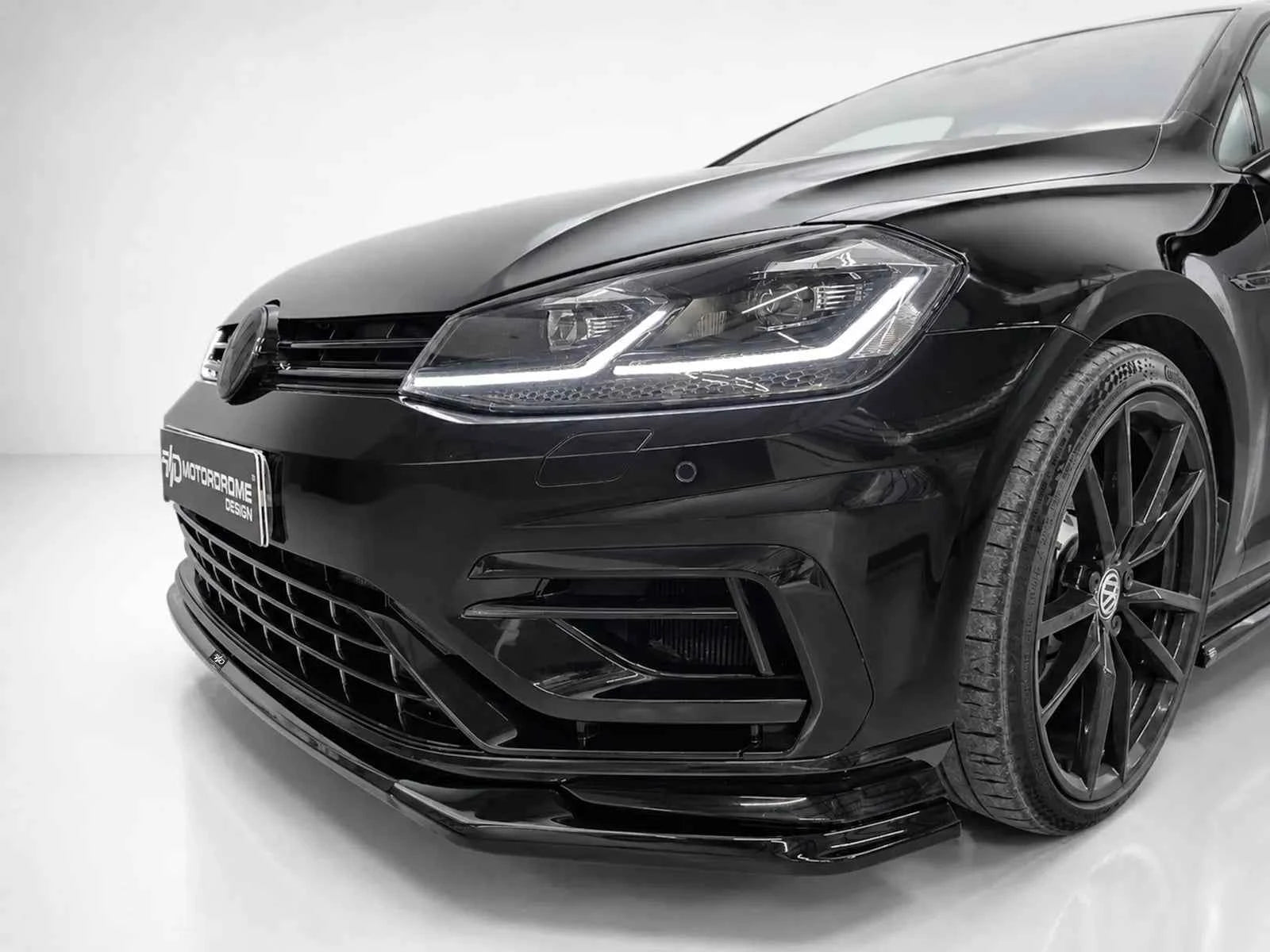 Motordrome Design Front Bumper Splitter V.2 Volkswagen Golf Mk7 Facelift R / R-Line - Gloss Black