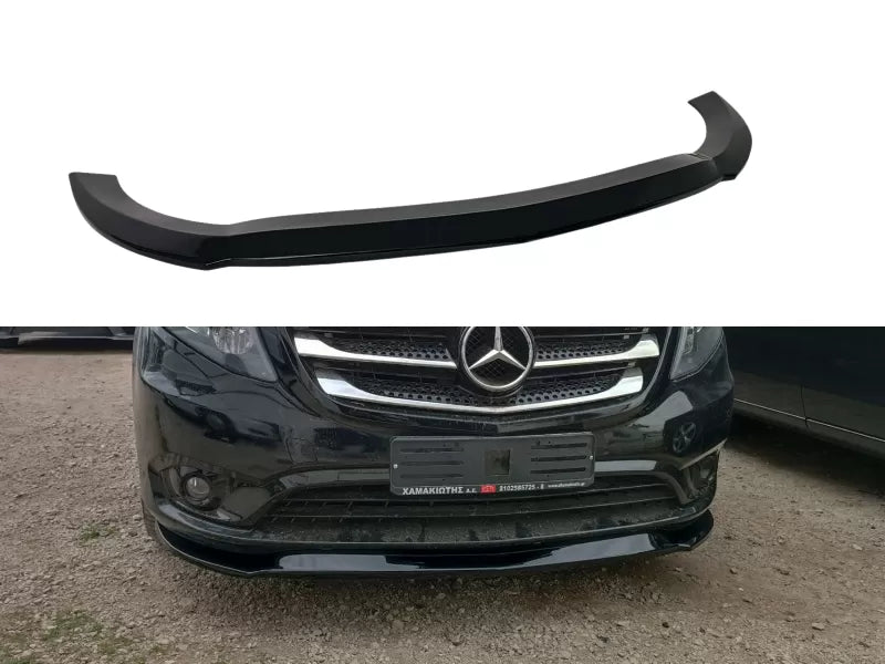 Motordrome Design Front Bumper Splitter Lower Valance Mercedes Vito W447 2014+ ABS Plastic