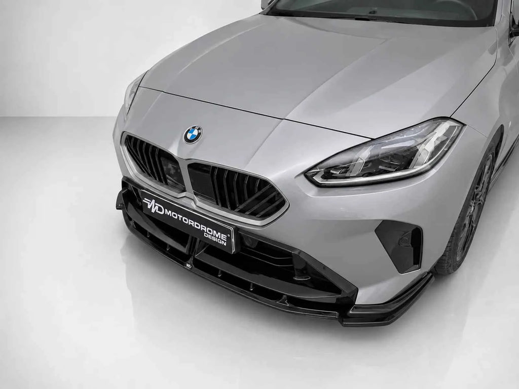 Motordrome Front Splitter V.1 BMW 2 Series Gran Coupe F74 M-Pack / M235i - Gloss Black