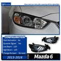 AKD Car Styling for Mazda 6 Headlights 2015 Mazda6 Atenza LED Headlight Mustan Design DRL Bi Xenon Lens High Low Beam Parking