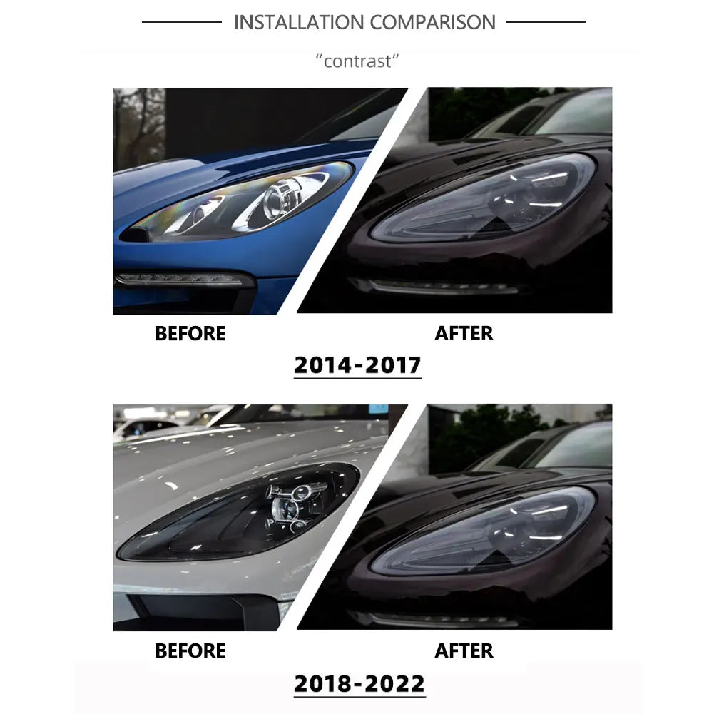 Car LED Headlights For Porsche Macan 2014-2022 Old Upgrade New 2023 Matrix Front Head Light Auto Lamp Accessories