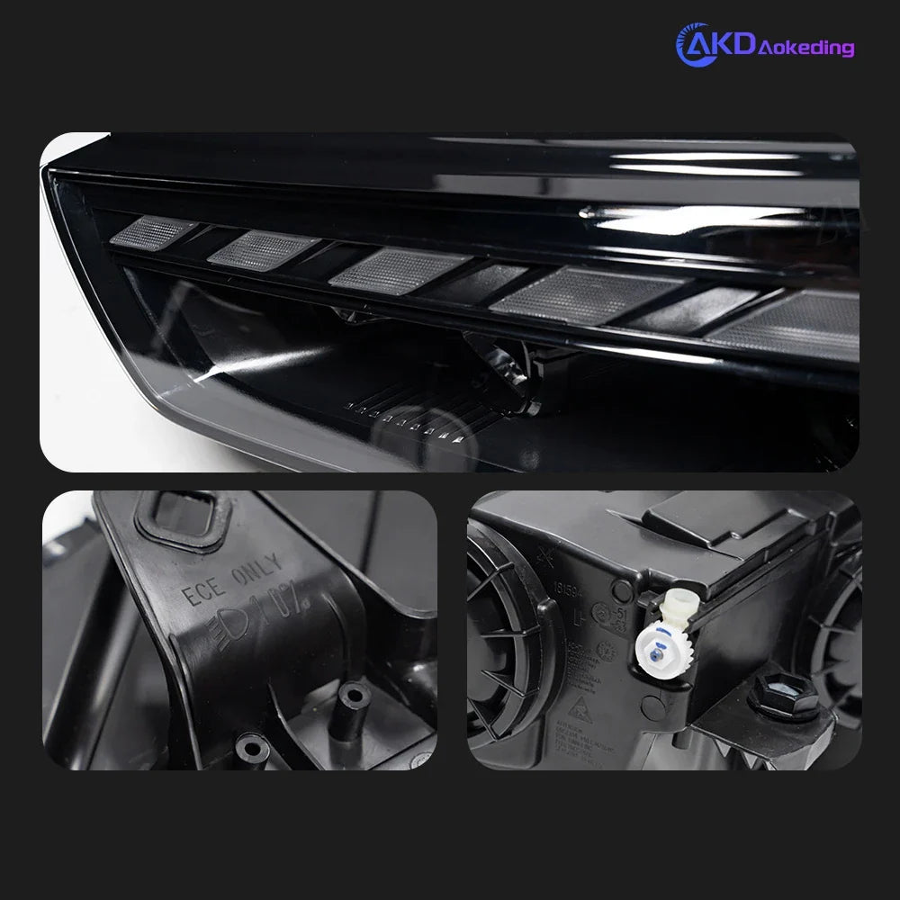 Car For Audi A3 8V 2013-2016 Sedan S3 Hatchback RS3 Headlights Drl Hella Led Bi Xenon Bulb Fog Lights Car Accessory Head Lamp