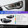 Car For Audi A3 8V 2013-2016 Sedan S3 Hatchback RS3 Headlights Drl Hella Led Bi Xenon Bulb Fog Lights Car Accessory Head Lamp