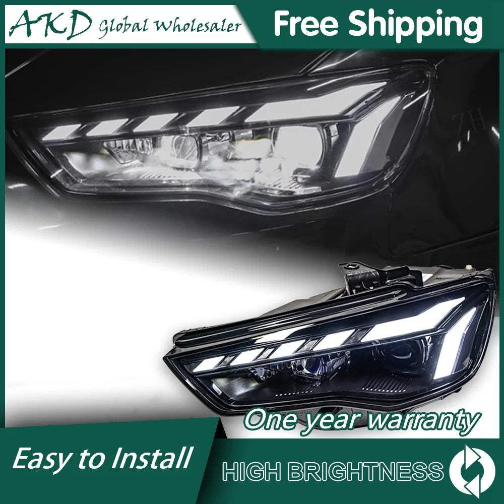 Car For Audi A3 8V 2013-2016 Sedan S3 Hatchback RS3 Headlights Drl Hella Led Bi Xenon Bulb Fog Lights Car Accessory Head Lamp