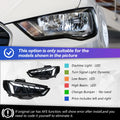 Car For Audi A3 8V 2013-2016 Sedan S3 Hatchback RS3 Headlights Drl Hella Led Bi Xenon Bulb Fog Lights Car Accessory Head Lamp