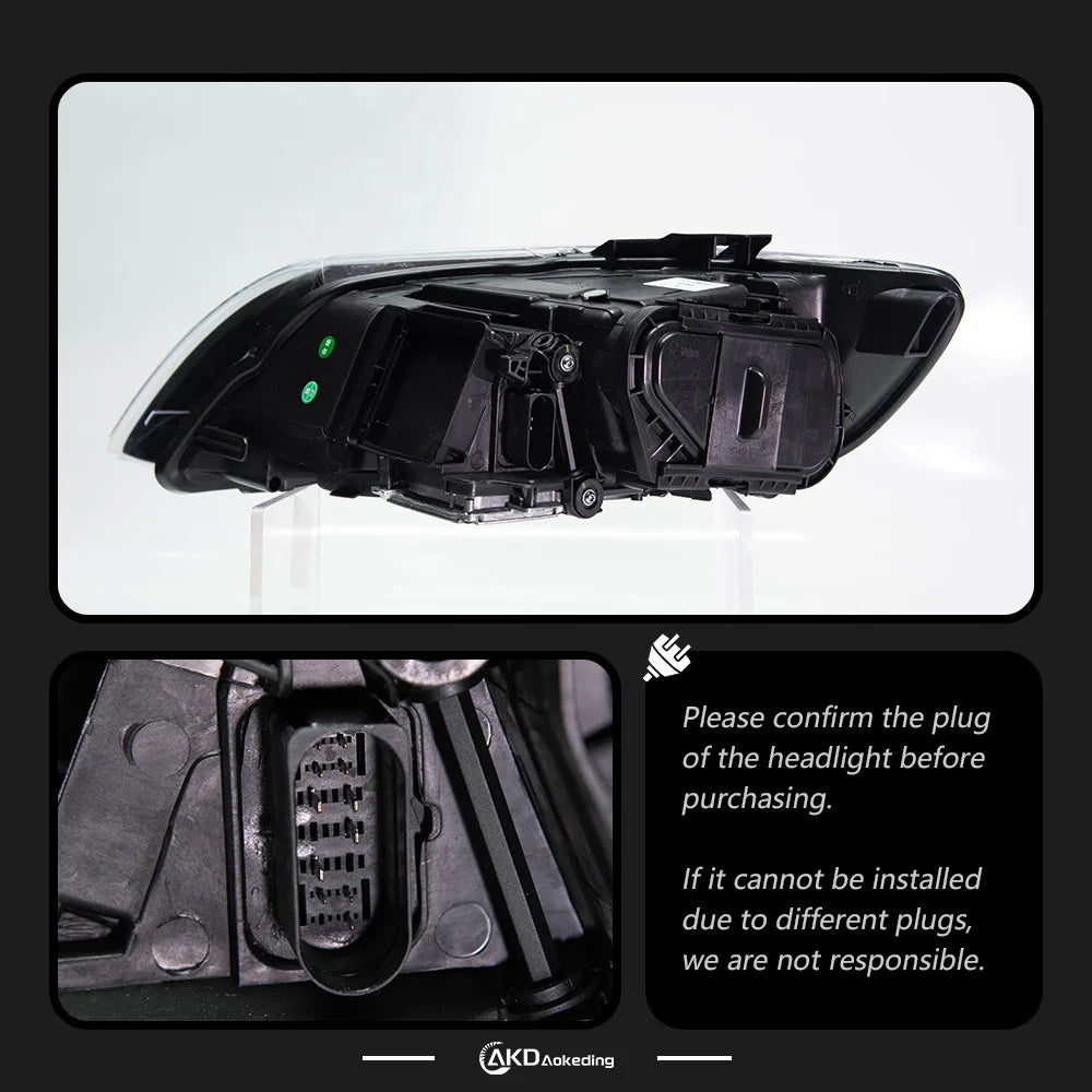 Car For AUDI Q7 2006-2015 Headlights DRL Hella 12V H7 LED Bi Xenon Bulb Fog Lights Decoratio Car Supplies Accessory Q7 Head Lamp