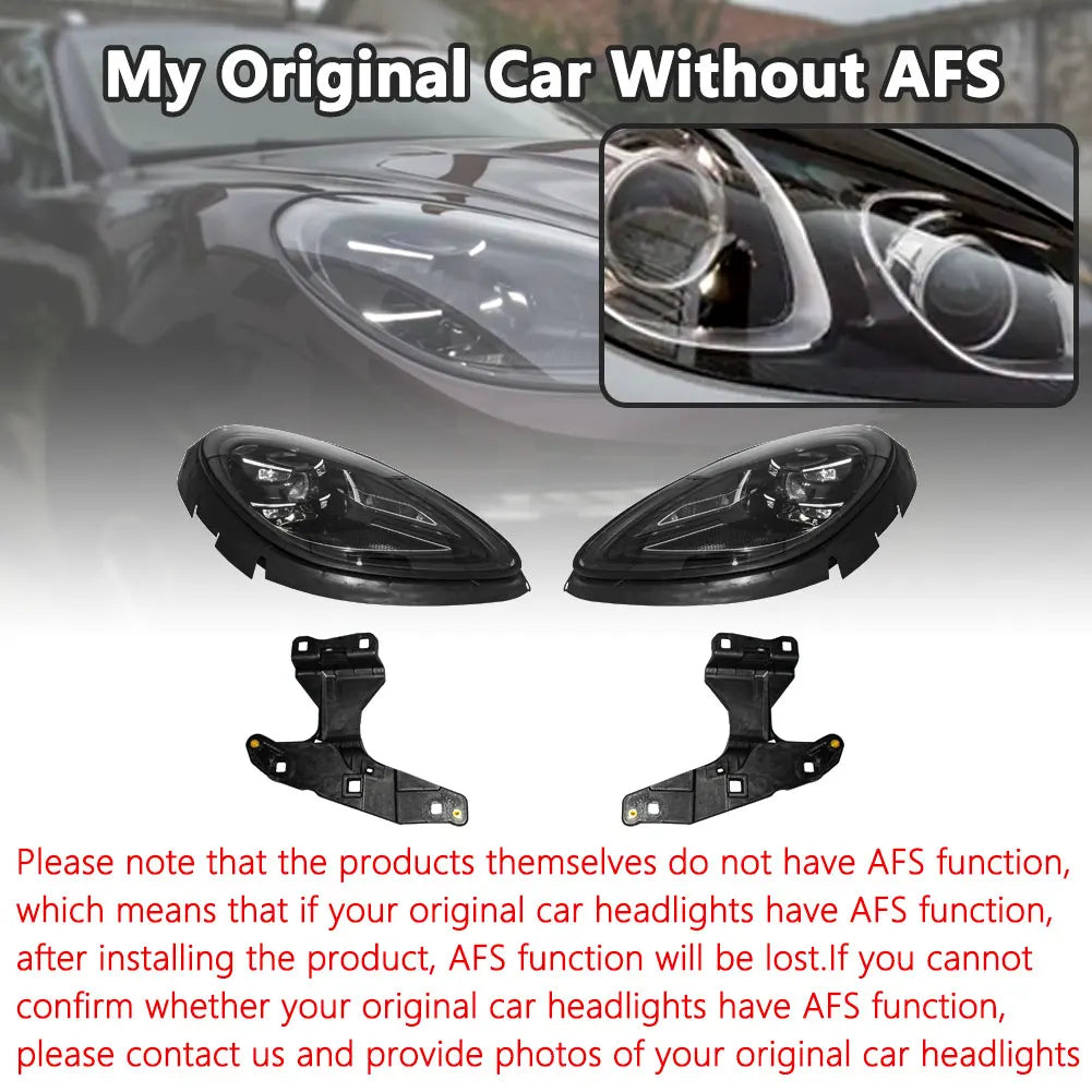 Car LED Headlights For Porsche Macan 2014-2022 Old Upgrade New 2023 Matrix Front Head Light Auto Lamp Accessories