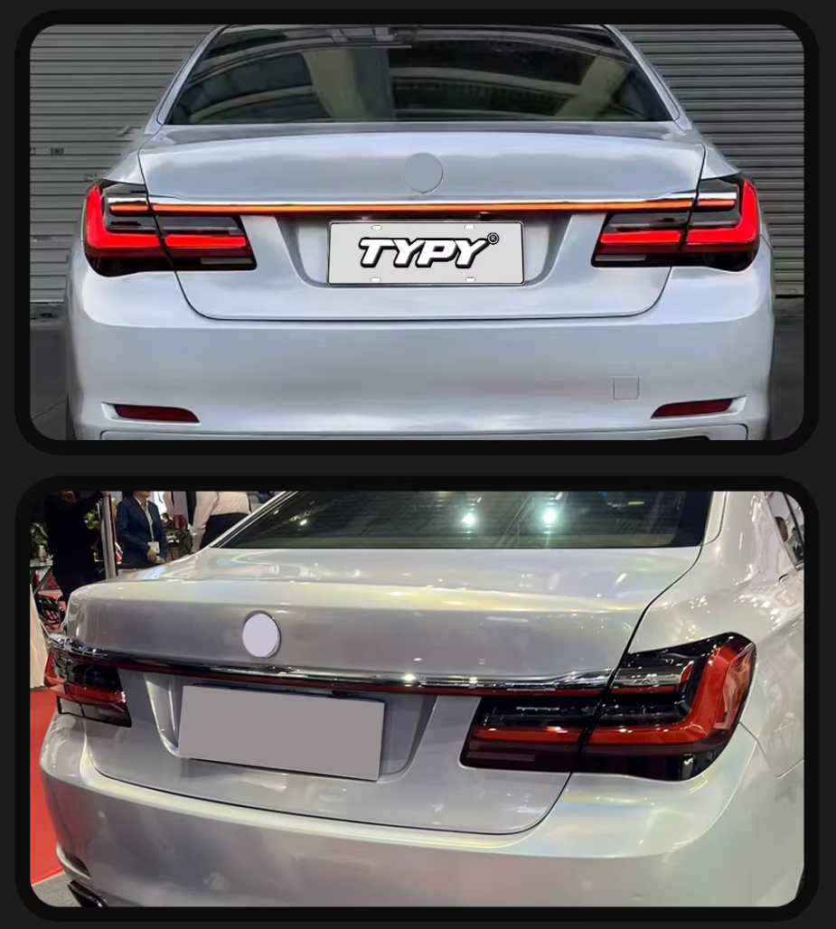 TYPY LED DRL Lightbar BMW 7 Series 2009-2015 F01 F02 Upgraded To G12 Style Dynamic Sequential Rear Lights Tail Lamps LHD