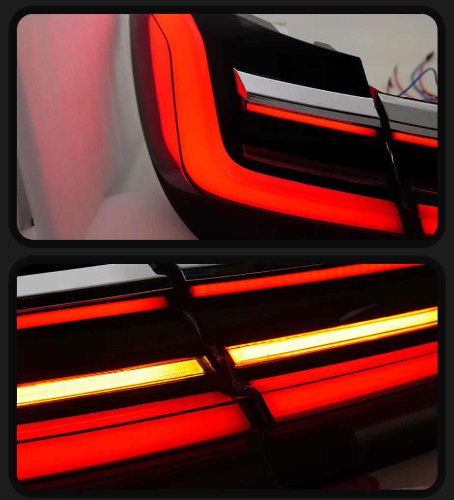 TYPY LED DRL Lightbar BMW 7 Series 2009-2015 F01 F02 Upgraded To G12 Style Dynamic Sequential Rear Lights Tail Lamps LHD