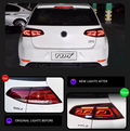 TYPY LED DRL Lightbar VW Golf 7 7.5 Taillight 2013-2020 Dynamic Sequential Rear Lights Tail Lamps LHD