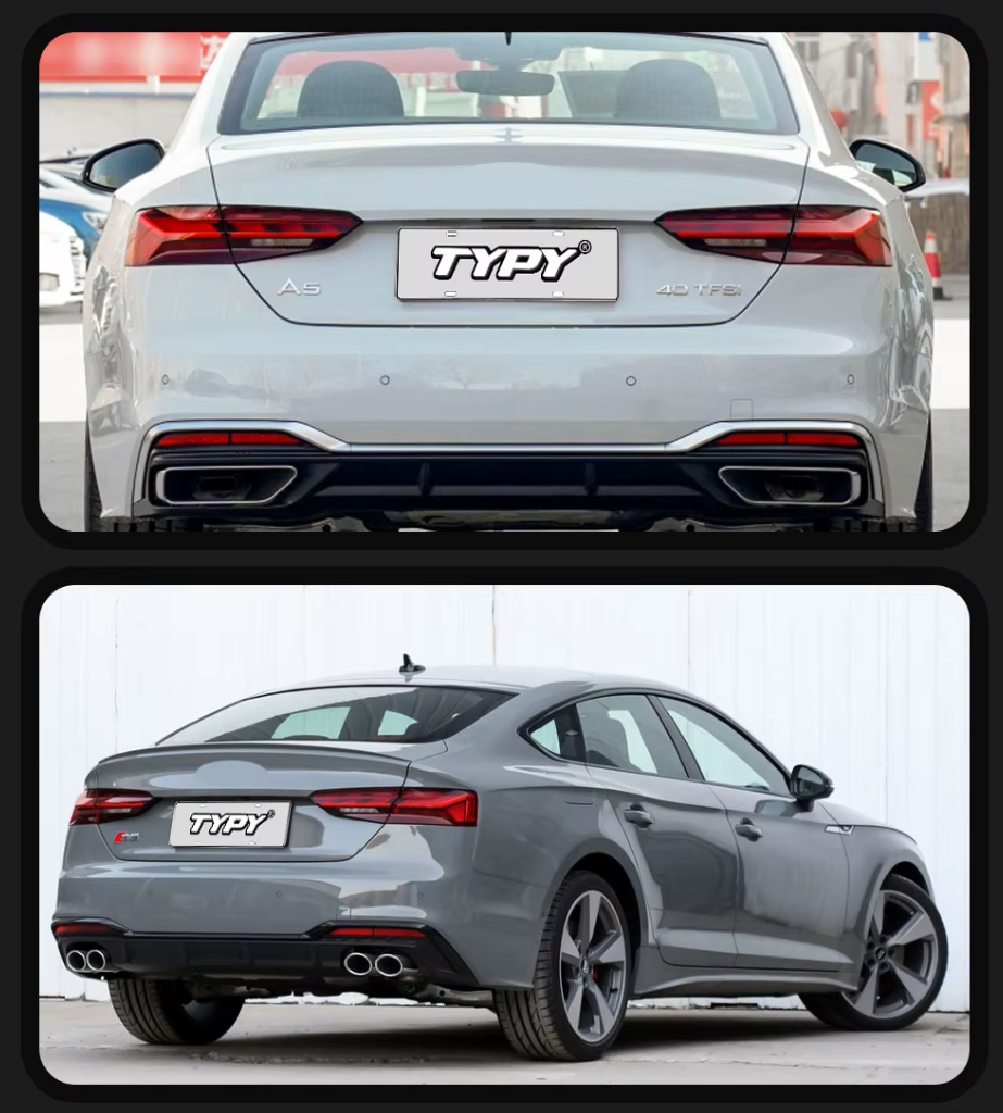 TYPY LED DRL Audi A5 Taillight 08-16 Upgrade S5 Style Lightbar  Dynamic Sequential Rear Lights Tail Lamps LHD