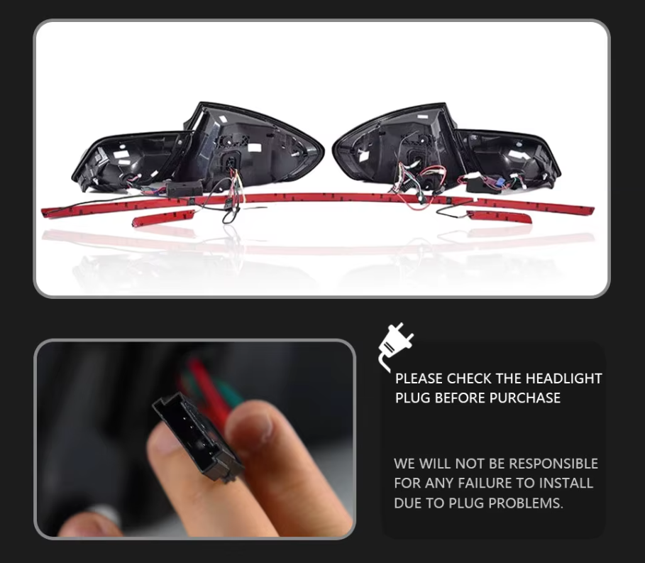 TYPY LED DRL BMW 5 Series F10 Taillights 2011-2017 Lightbar Dynamic Sequential Rear Lights Tail Lamps LHD