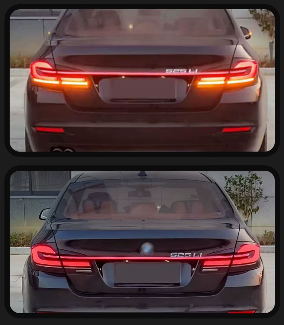 TYPY LED DRL BMW 5 Series F10 Taillights 2011-2017 Lightbar Dynamic Sequential Rear Lights Tail Lamps LHD