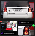 TYPY LED DRL Land Rover Freelander 2 2007-2015 Taillights Lightbar Dynamic Sequential Rear Lights Tail Lamps LHD