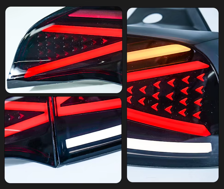 TYPY LED DRL Tesla Model 3 / Y 2016-2022 Taillights Lightbar Dynamic Sequential Rear Lights Tail Lamps LHD