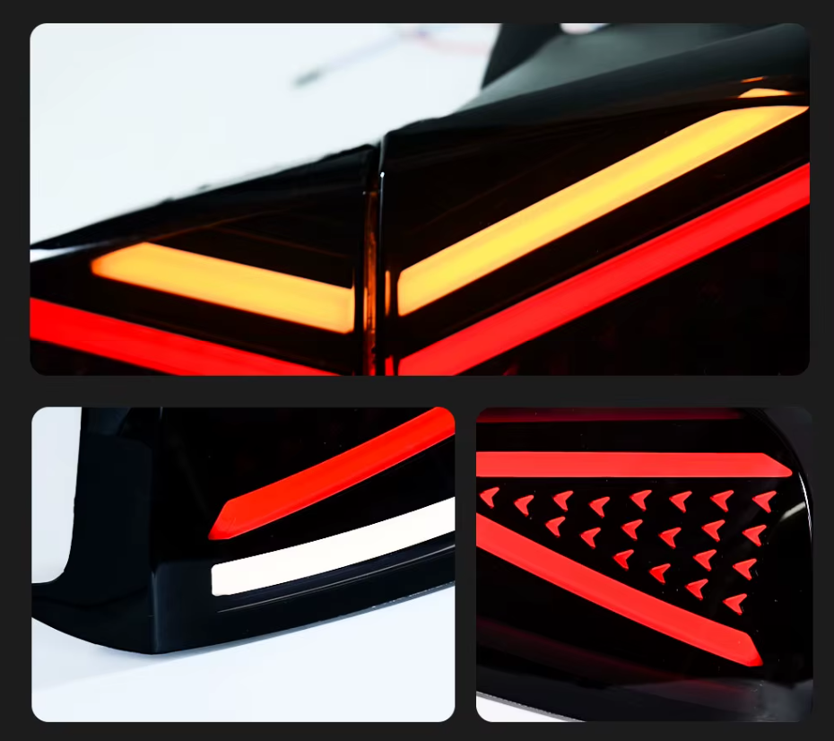 TYPY LED DRL Tesla Model 3 / Y 2016-2022 Taillights Lightbar Dynamic Sequential Rear Lights Tail Lamps LHD