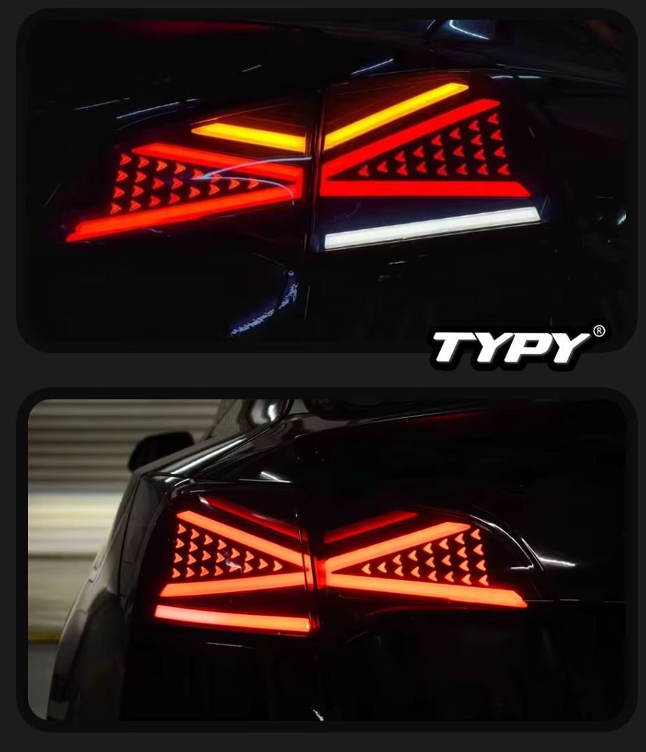 TYPY LED DRL Tesla Model 3 / Y 2016-2022 Taillights Lightbar Dynamic Sequential Rear Lights Tail Lamps LHD