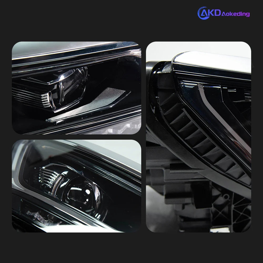For VW PASSAT US B8 Version Headlights 2016-2020 DRL 12V H7 LED Bi Xenon Bulbs Fog Lights AKD Car Decoration Accessory Head Lamp