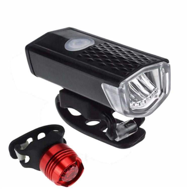 Bicycle Highlight USB Rechargeable Lamp Waterproof Bicycle Headlight Taillight Set