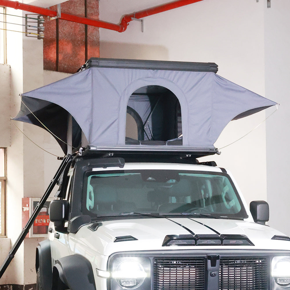 WEIER WERT-002 Vehicle Aluminum Hard shell Pop Up Roof Top Tent - For Car / RV / Pickup / Van / Camper / 4x4