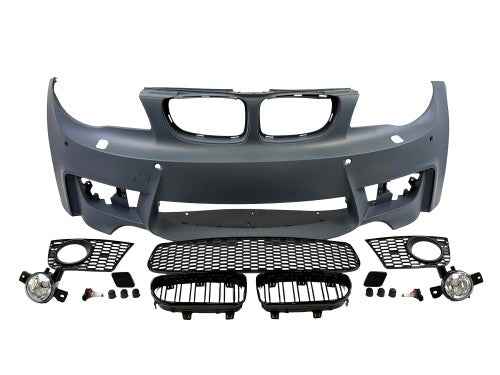 Front Bumper Sport Design for BMW 1 Series E81 E82 E87 E88 (2004-2011) – Primed