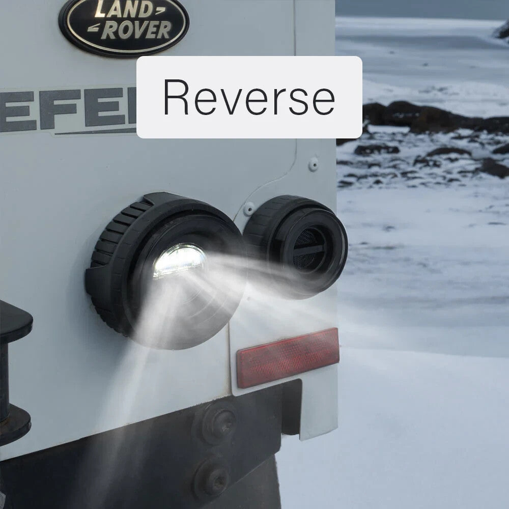 GLOHH GL-2x Set of 6 LED DRL Rear Lights Land Rover Defender Halo Smoke 90-16