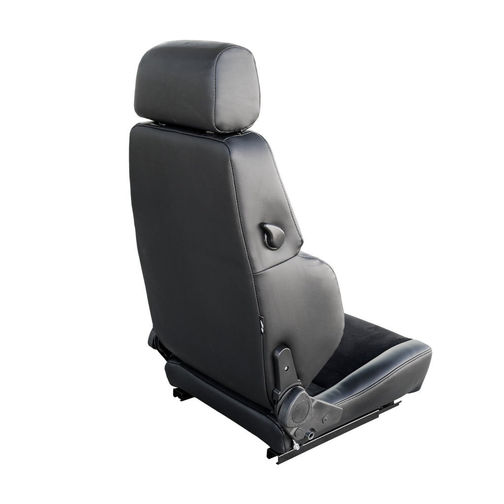 Simoni Racing Classic Sports Black Retro Universal  x1 Bucket Seat + slides
