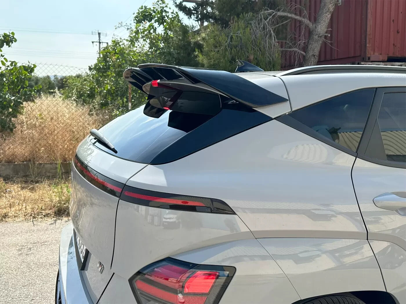 Motordrome Rear Wing Spoiler Hyundai Kona N-Line Mk2 Gloss Black