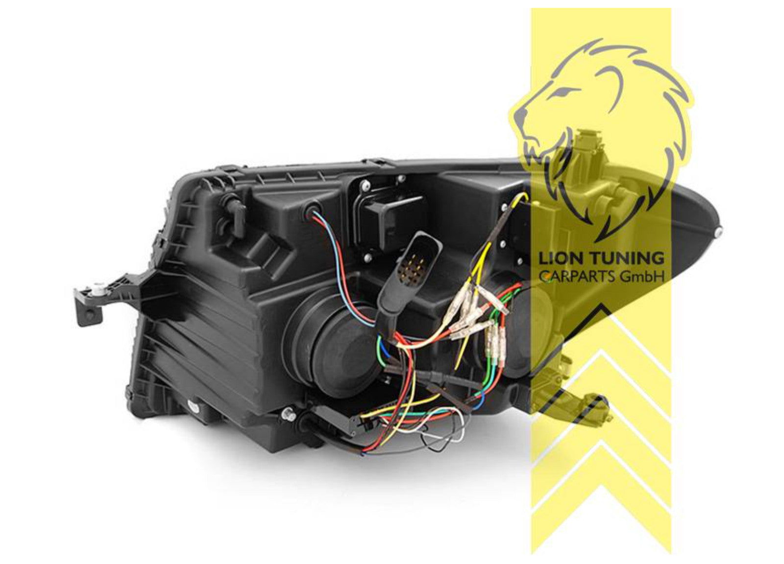 LT LED DRL Lightbar H7 Headlights VW Crafter 2 MK2 BJ MAN TGE 17+ Black LHD