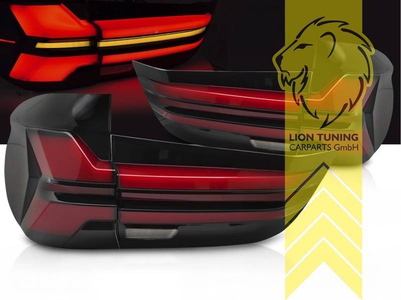 LTG Pair LED Rear Lights Tail Lamps BMW X5 F15 F85 13+ Black Red LHD EXPORT ONLY