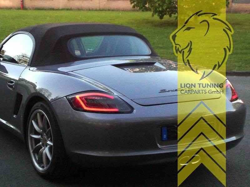 LTG Pair LED Rear Lights Tail Lamps Porsche Boxster 987 black smoke LHD