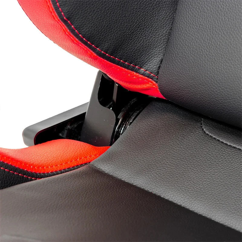 ATST x1 Universal Car Van Camper Sim Bucket Seat RS6-II Black Red Matte Syn Leat