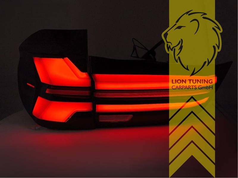 LTG Pair LED Rear Lights Tail Lamps BMW X5 F15 F85 13+ Black Red LHD EXPORT ONLY
