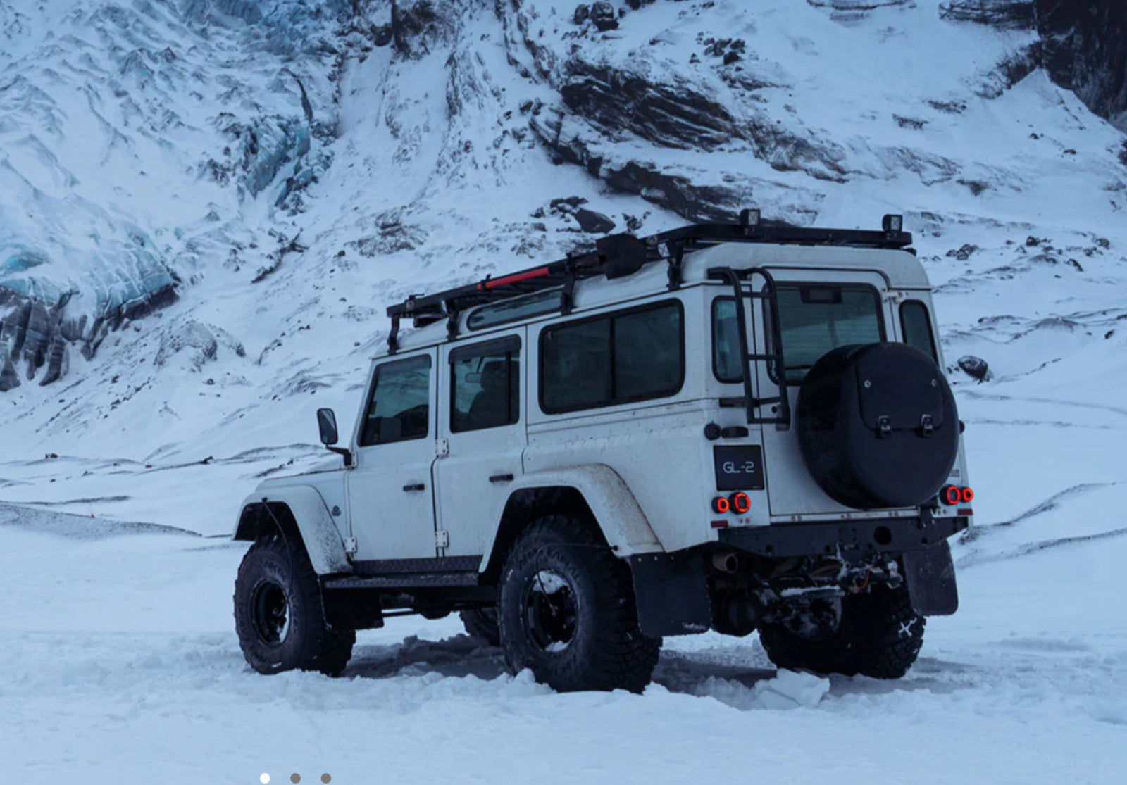 GLOHH GL-2x Set of 6 LED DRL Rear Lights Land Rover Defender Halo Smoke 90-16