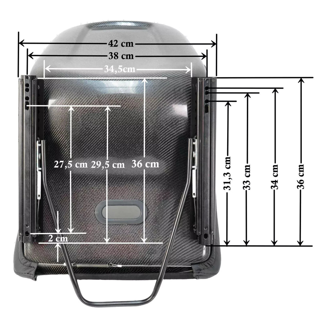 TATECH x1 Univ Bucket Seat Porsche Carbon 997 911 GT3 GT4 Alcantara Suede