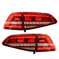 AS Set LED DRL Lightbar Rear Lights Tail Lamps VW Golf VII 7 MK7 12-17 Dynamic GTi Look LHD
